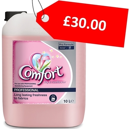 Picture of Comfort Pro Formula Lily and Rice Flower 10 LITRE Diluted Auto Dose Fabric Softener - CLEARANCE SALE