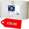 Picture of Tork 110162 Advanced Jumbo Toilet Roll 500m 1 Ply White - CLEARANCE SALE