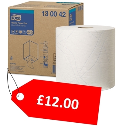 Picture of Tork 130042 W3 Wiping Paper Plus Combi Roll 2 Ply - CLEARANCE SALE