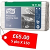 Picture of TORK 197168 PREPARATION CLEANING CLOTH FOLDED 1PLY WHITE - CLEARANCE SALE