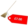 Picture of HILLBRUSH CN1 1400MM MEDIUM CORN BROOM WITH HANDLE - CLEARANCE SALE