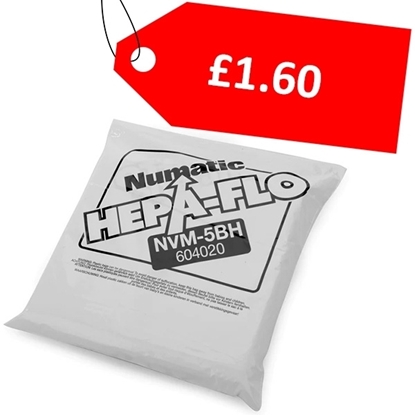 Picture of Numatic HepaFlo Open Filter Vacuum Bags - CLEARANCE SALE