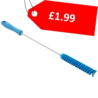 Picture of Vikan Tube Brush 20 MM 500MM Medium Bristles BLUE - CLEARANCE SALE