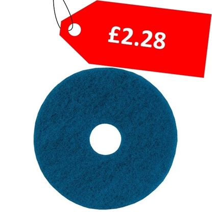 Picture of 3M BLUE 13" SPRAY CLEANING FLOOR PAD - CLEARANCE SALE