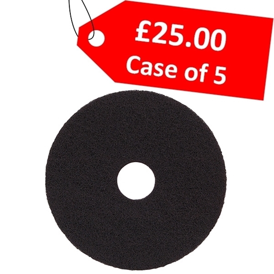 Picture of ECONOMY 24" BLACK STRIPPING  FLOOR PAD - CLEARANCE SALE