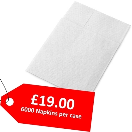 Picture of Swantex Compact Dispenser Napkins 1 ply White - CLEARANCE SALE