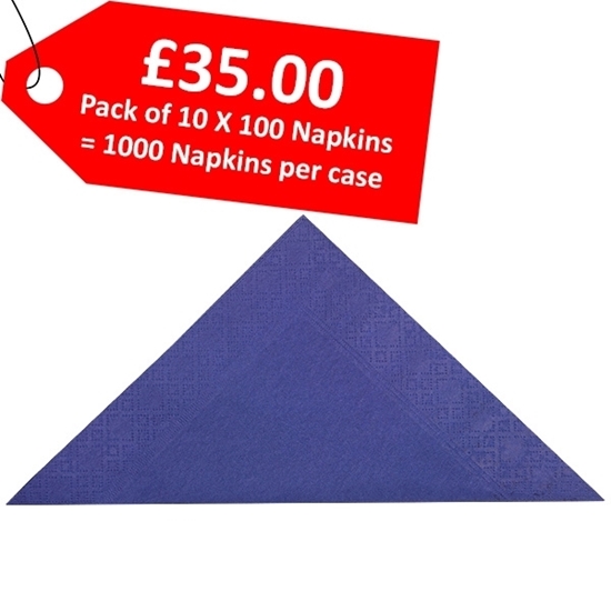 Picture of Swantex Indigo Napkin 40cm 3 Ply - CLEARANCE SALE