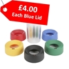 Picture of IRIS 50 LITRE ROUND BLUE FUNNEL LID ONLY - CLEARANCE SALE