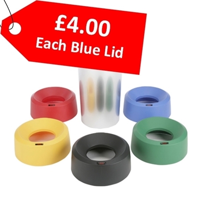 Picture of Iris 50L Round Blue Funnel Lid Only - CLEARANCE SALE