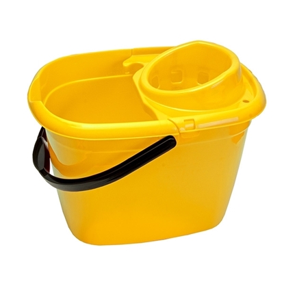 Picture of 14LTR BRITISH YELLOW BUCKET& WRINGER