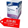 Picture of Clean and Clever PS3 10" 50m White Hygiene Wiper Roll 2-Ply 18 Rolls 135 Sheets - CLEARANCE SALE
