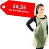 Picture of YELLOW STANDARD APRONS ON A ROLL 675X1011MM - 200 PER ROLL - CLEARANCE SALE