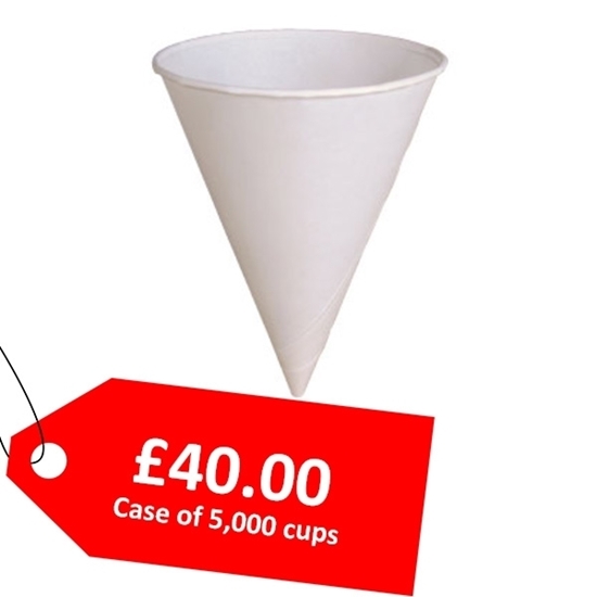 Picture of Cone Paper Water Cup 4OZ 114ML - CLEARANCE SALE