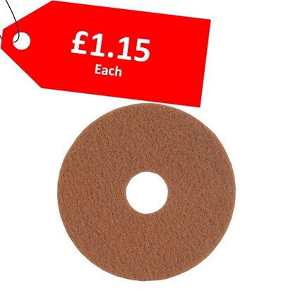 Picture of 12 Inch Tan Polishing Standard Speed Floor Pad - CLEARANCE SALE