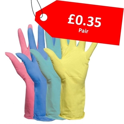 Picture of RED X LARGE HOUSEHOLD  GLOVES - CLEARANCE SALE