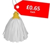 Picture of YELLOW - Big White Socket Mop Standard - CLEARANCE SALE