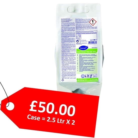 Picture of 7517104 Diversey Good Sense Vert Quattro Select Concentrated Cleaner 2.5 Litre X 2 - CLEARANCE SALE