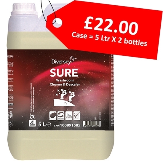 Picture of SURE WASHROOM CLEANER & DESCALER [2 X 5LTR] - CLEARANCE SALE