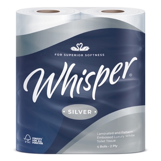 Picture of 2PLY WHISPER TOILET ROLL 210SH  [40]