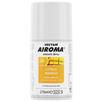 Picture of VECTAIR AIROMA FRAGRANCE CITRUS MANGO AEROSOL REFILLS 270ML