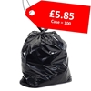 Picture of 150g Savoy Black Sacks 29 x 40 - CLEARANCE SALE
