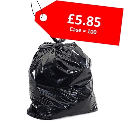Picture of 150g Savoy Black Sacks 29 x 40 - CLEARANCE SALE
