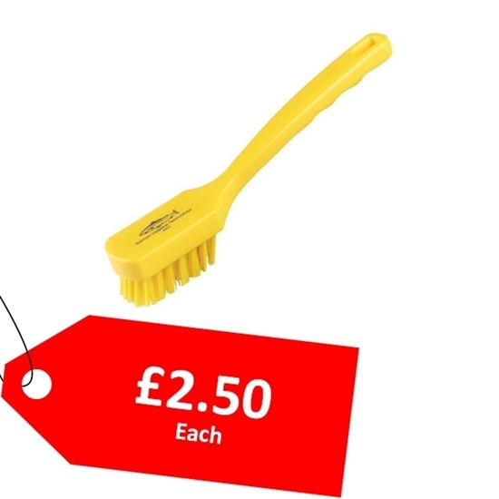 Picture of HILLBRUSH 260MM YELLOW MEDIUM UTILITY BRUSH - CLEARANCE SALE