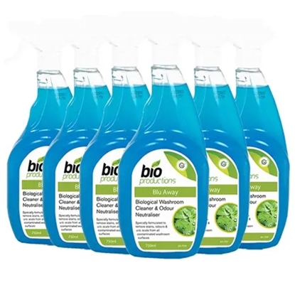 Picture of 6X750ML BLU AWAY BIOLOGICAL WASHROOM CLEANER