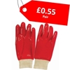 Picture of RED PVC KNITWRIST GLOVES - CLEARANCE SALE