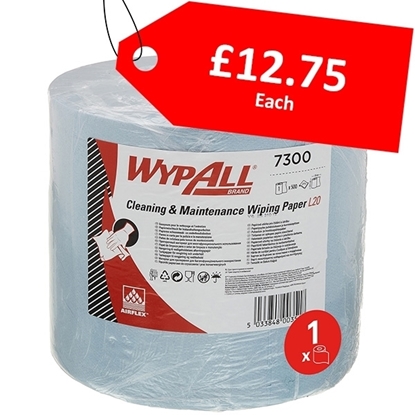 Picture of Wypall Cleaning & Maintenance Wiping Paper L20 2-Ply - CLEARANCE SALE