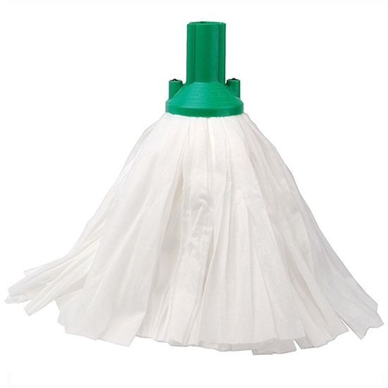 Picture of Green 120g Big White Exel Socket Mop Standard 102199