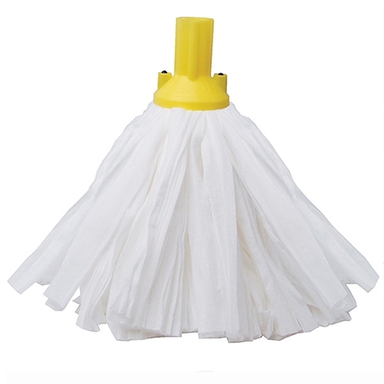 Picture of Yellow 120g Big White Exel Socket Mop Standard 102199