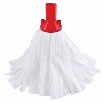 Picture of Red 120g Big White Exel Socket Mop Standard 102199