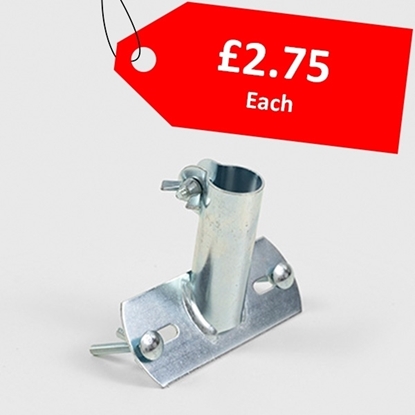 Picture of 29MMØ GALVANISED STEEL SOCKET WITH WING NUTS AND BOLTS - CLEARANCE SALE