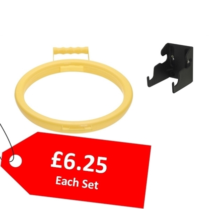 Picture of Yellow Bag Hoop 355mm & Wall Bracket Set - CLEARANCE SALE