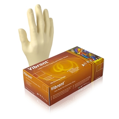 Picture of Aurelia Vibrant Powder Free Latex Gloves - Medium