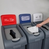 Picture of Red Procycle Recycling Bin, Lid & Back Panel 80L - for Plastic Packaging