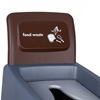 Picture of Brown Procycle Recycling Bin, Lid & Back Panel 80L - for Food Waste