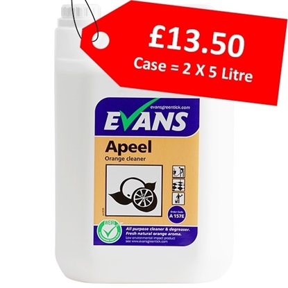 Picture of Evans Apeel Orange Cleaner 2x5L - CLEARANCE SALE