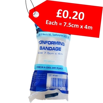 Picture of CONFORMING BANDAGE 7.5cm x 4m - CLEARANCE SALE