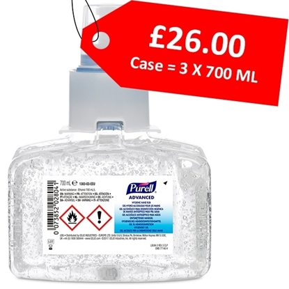 Picture of Purell Advanced Hygienic Hand Rub LTX-7 Refill 3X700ml - CLEARANCE SALE