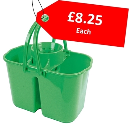 Picture of Green Bucket Double & Wringer 14L - CLEARANCE SALE