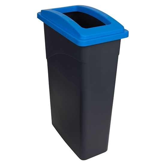 Picture of Blue Recycling Wall Hugger Bin 90L & Lid