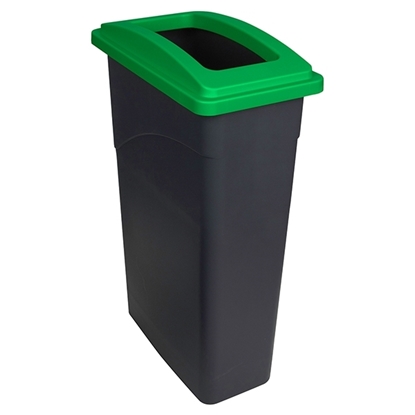 Picture of Dark Green Recycling Wall Hugger Bin 90L & Lid