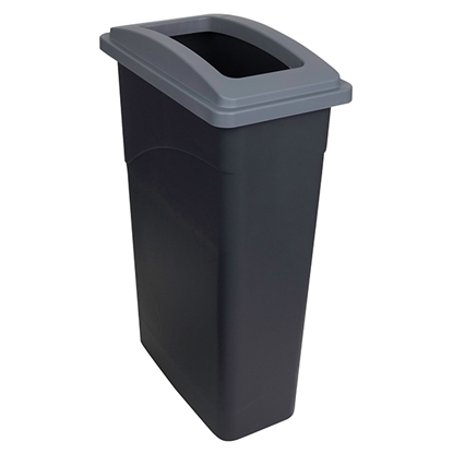 Picture of Grey Recycling Wall Hugger Bin 90L & Lid