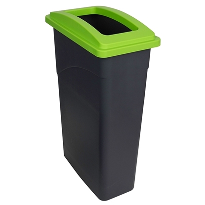 Picture of Light Green Recycling Wall Hugger Bin 90L & Lid