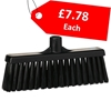 Picture of Straight Neck Broom Head Medium Bristles 310MM BLACK - CLEARANCE SALE