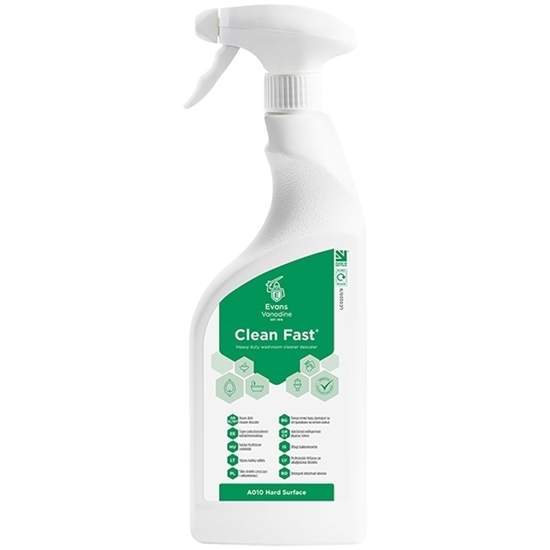 Picture of Evans Clean Fast Heavy Duty Washroom Cleaner Descaler 6X750ml