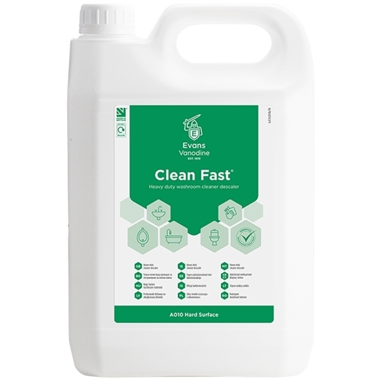 Picture of Evans Clean Fast Heavy Duty Washroom Cleaner Descaler 5 Litre