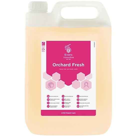 Picture of Evans Orchard Fresh Refreshing Hand, Hair & Body Wash 5 Litre